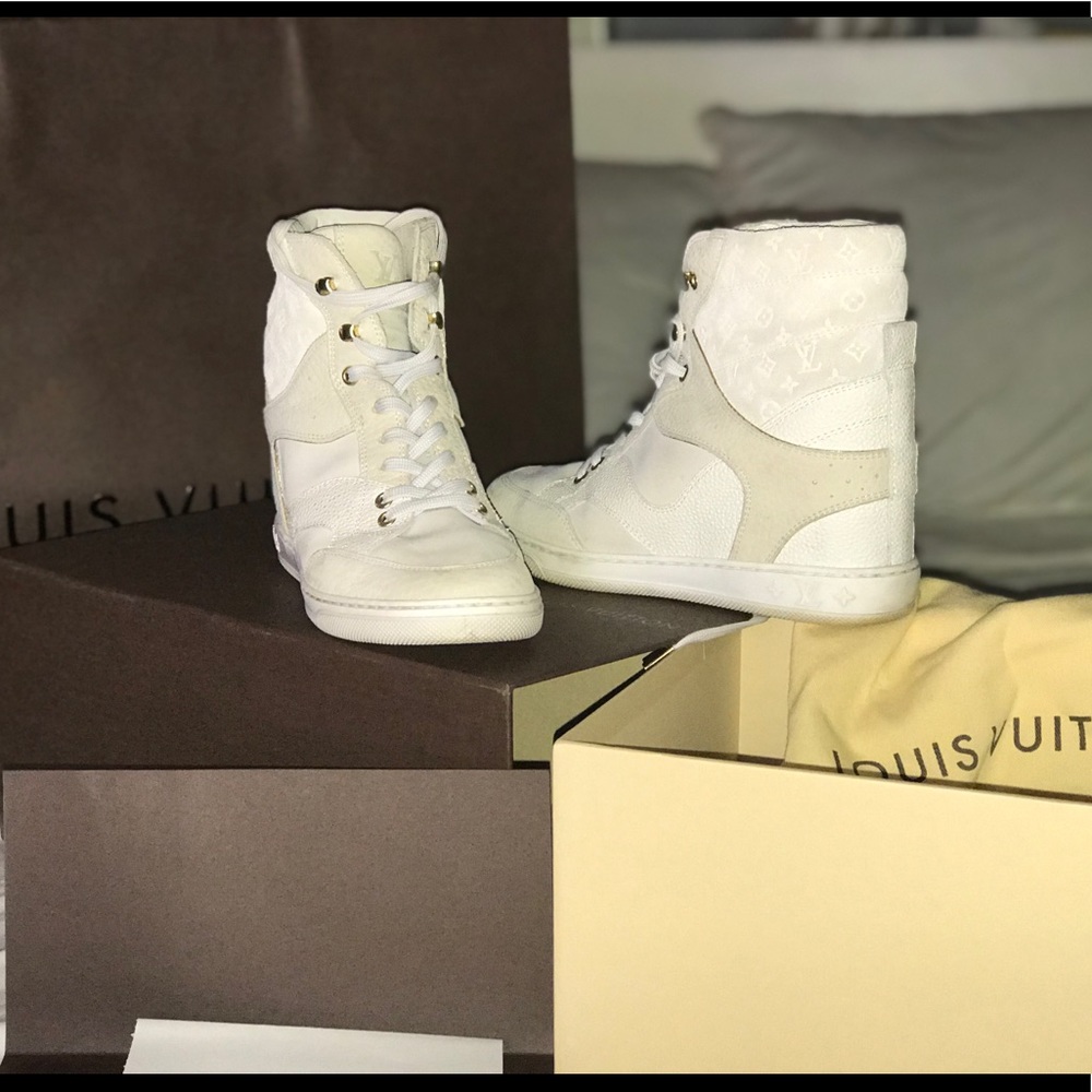 Louis Vuitton Cliff Top wedge sneakers 37